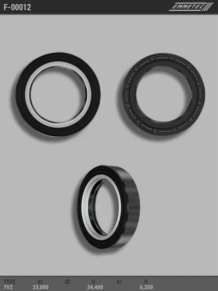 Сальник рулевой рейки 23 34.4 6.35 (Emmetec). Артикул F00012