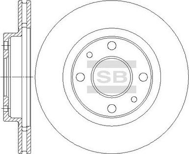 Тормозной диск Sangsin Hi-Q. Артикул SD5802
