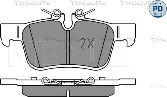 Тормозные колодки Meyle PD задние для Volvo S90 II 2016-2026. Артикул 025 225 6816/PD