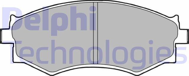 Тормозные колодки Delphi (Low-Metallic). Артикул LP1228