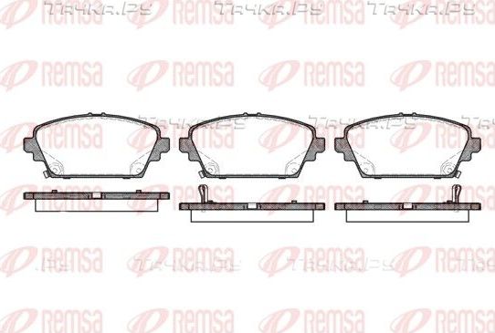 Тормозные колодки Remsa передние для Rover 45 2000-2005. Артикул 0694.02