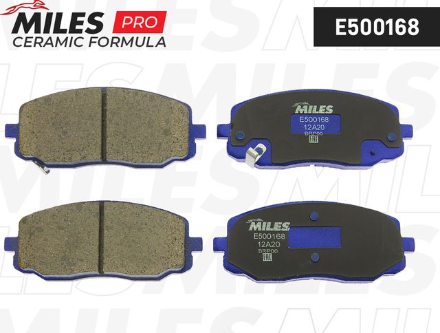 Тормозные колодки Miles (Керамика). Артикул E500168