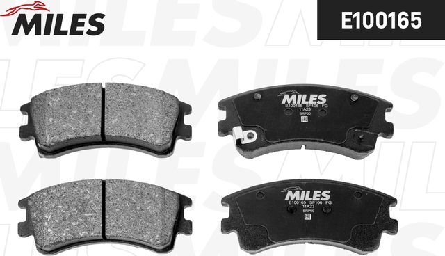 Тормозные колодки Miles (Semi-Metallic). Артикул E100165