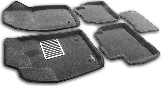 Коврики текстильные Euromat 3D Lux для салона Geely Tugella 2020-2026 Серые. Артикул EM3D-001408G
