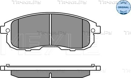 Тормозные колодки Meyle Original. Артикул 025 242 8016/W