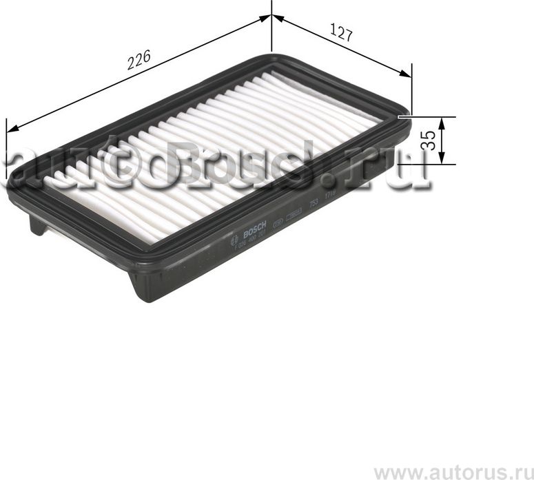 Фильтр воздушный (Bosch). Артикул F026400201
