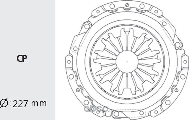 Корзина сцепления TOYOTA Hiace,Land Cruiser VALEO PHC. Артикул TYC01