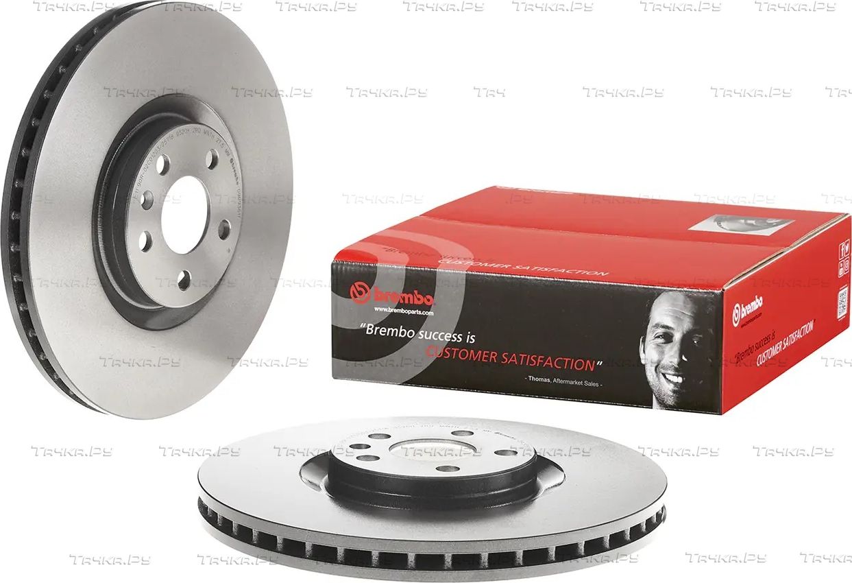 Тормозной диск Brembo PRIME LINE - UV Coated передний для Volvo XC90 II 2014-2026. Артикул 09.C936.11