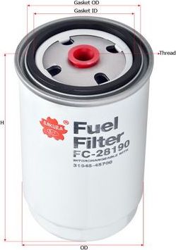 Топливный фильтр Sakura. Артикул FC-28190