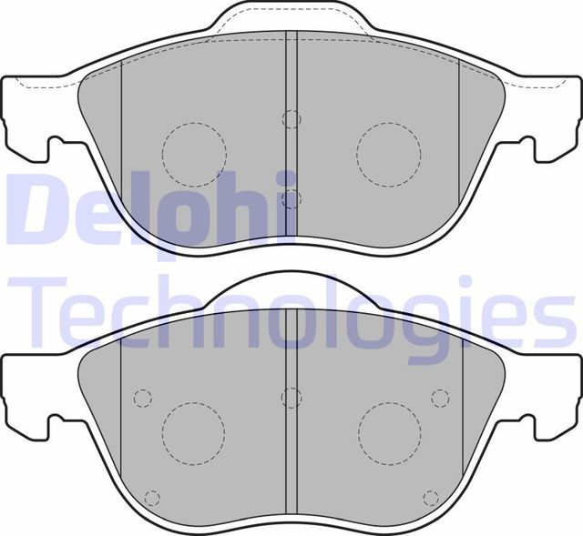 Тормозные колодки Delphi (Low-Metallic). Артикул LP1844