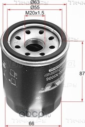 Фильтр масляный NISSAN VK, VQ30DE,VG33E,TB, VH41 (SAT). Артикул STAY100NS006