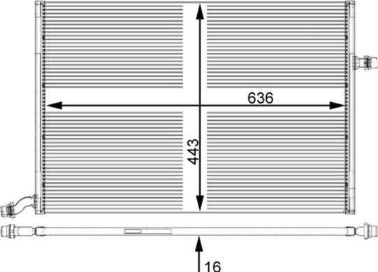 Радиатор низкотемпературный Mahle Premium. Артикул CIR 25 000P