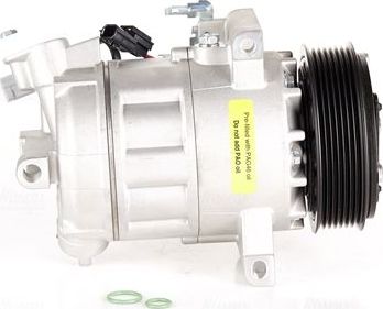 Компрессор кондиционера Nissens ** FIRST FIT ** для Renault Clio IV 2012-2019. Артикул 890653