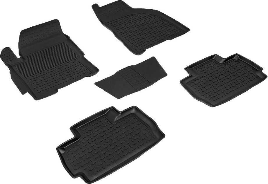 Коврики резиновые Seintex с высоким бортиком для салона Chery Bonus A13 2011-2013. Артикул 84020