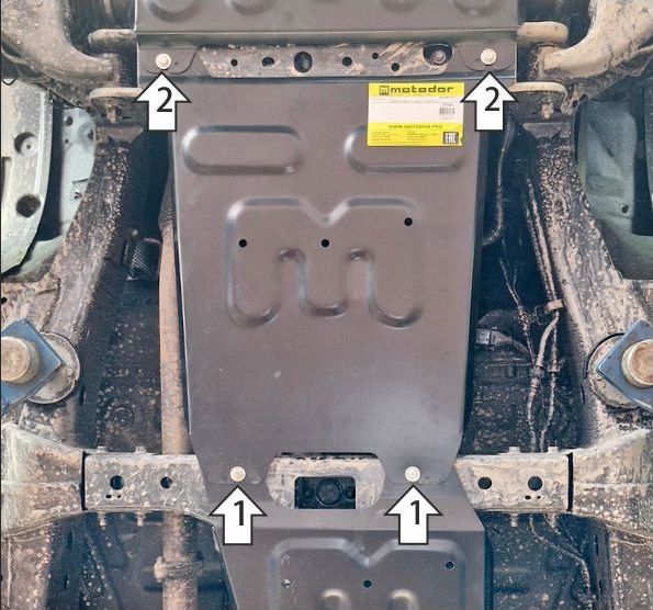 Защита Мотодор для КПП Foton Tunland V9 2024-2026. Артикул 77509