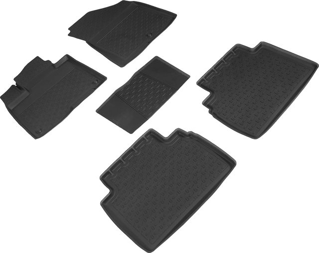 Коврики резиновые Seintex с высоким бортиком для салона Kia Sportage V 2021-2026. Артикул 98066