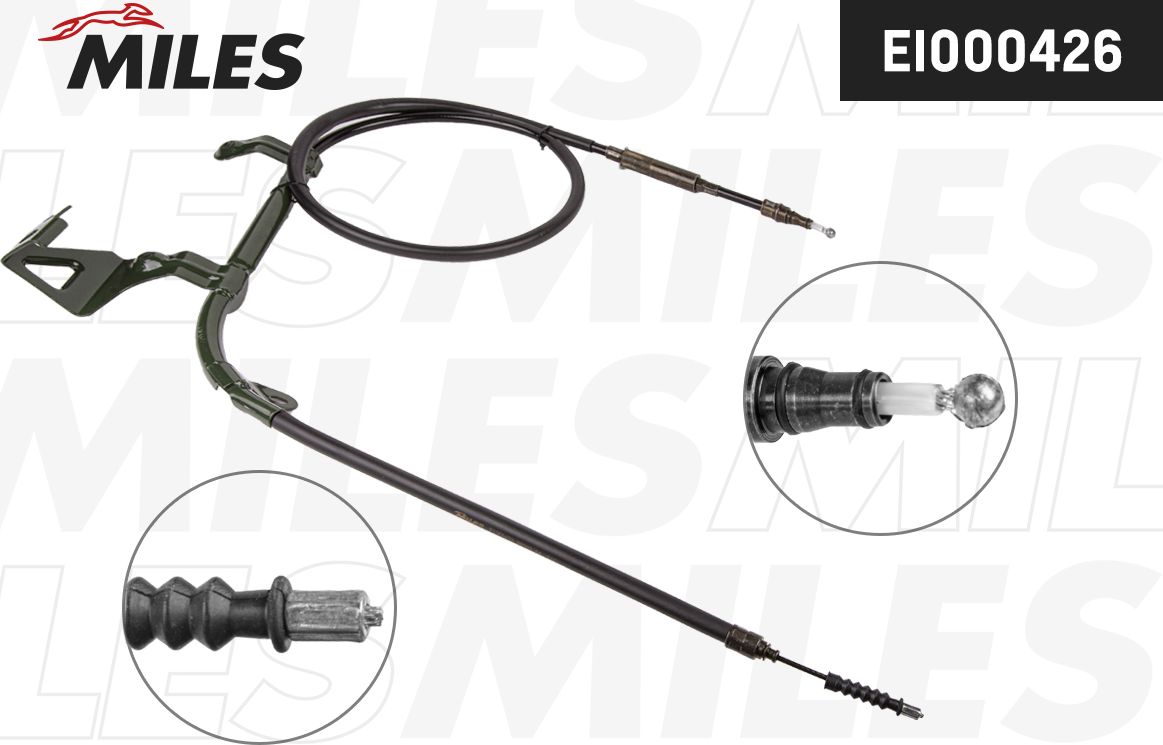 Трос ручника (тросик ручного тормоза) Miles. Артикул EI000426