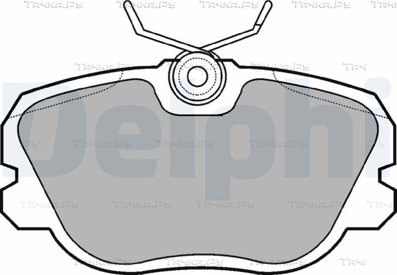 Тормозные колодки Delphi (Low-Metallic). Артикул LP731