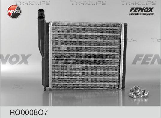 Радиатор отопителя (печки) Fenox (алюминий). Артикул RO0008O7