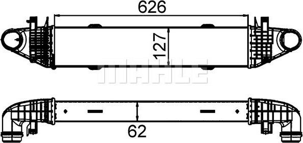 Интеркулер Mahle Behr для Mercedes-Benz C-Класс III (W204, C204) 2007-2015. Артикул CI 428 000S