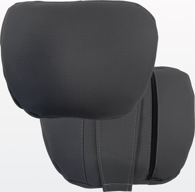 Подушка PSV Lux Way на подголовник, Серый (полностью), экокожа. Артикул 133038