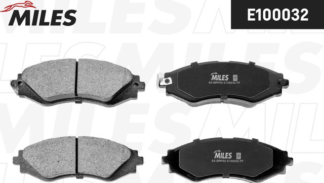 Тормозные колодки Miles (Semi-Metallic). Артикул E100032