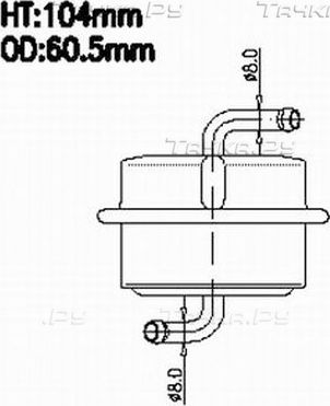 Топливный фильтр JS Asakashi. Артикул FS7095