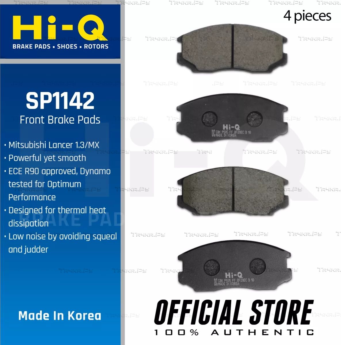 Тормозные колодки Sangsin Hi-Q передние для Proton Satria I (300) 2000-2006. Артикул SP1142