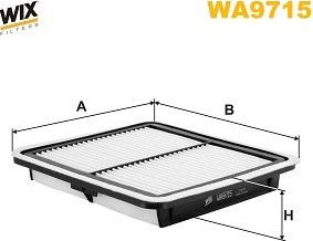 Воздушный фильтр WIX Filters. Артикул WA9715