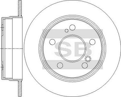 Тормозной диск Sangsin Hi-Q. Артикул SD5606