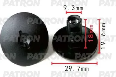 Клипса пластмассовая (Patron). Артикул P371664