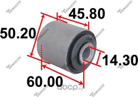 САЙЛЕНТБЛОК РЫЧАГА РЕЗИНОВЫЙ TENACITY (1561) AAMNI1085 УСИЛЕННЫЙ Tenacity. Артикул AAMNI1085