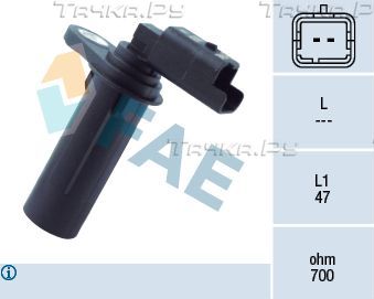 Датчик положения коленвала FAE для Renault Grand Scenic II 2004-2008. Артикул 79251