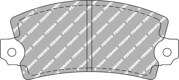 Тормозные колодки FERODO RACING DS3000. Артикул FCP72R