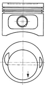 Поршень Kolbenschmidt для PUCH G-modell W460 1979-1991. Артикул 93968600
