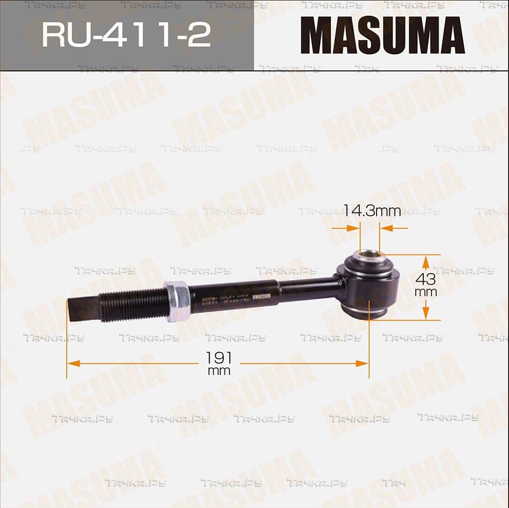 Сайлентблок заднего рычага подвески Masuma левый для Toyota Solara XV30 2003-2008. Артикул RU-411-2