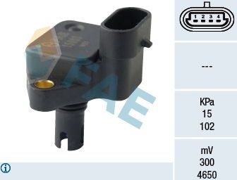 Датчик абсолютного давления (ДАД, MAP) FAE для Chrysler Cirrus 1994-2000. Артикул 15063