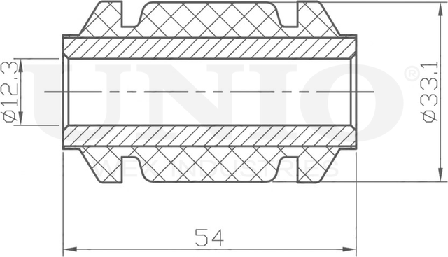Сайлентблок рычага подвески (Unio). Артикул RMP-20553