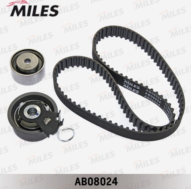 Ремень ГРМ с роликами (комплект) Miles для Kia Spectra II 2006-2007. Артикул AB08024