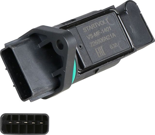 Датчик массового расхода воздуха (ДМРВ) StartVOLT для Nissan Primera P12 2002-2008. Артикул VS-MF-1401