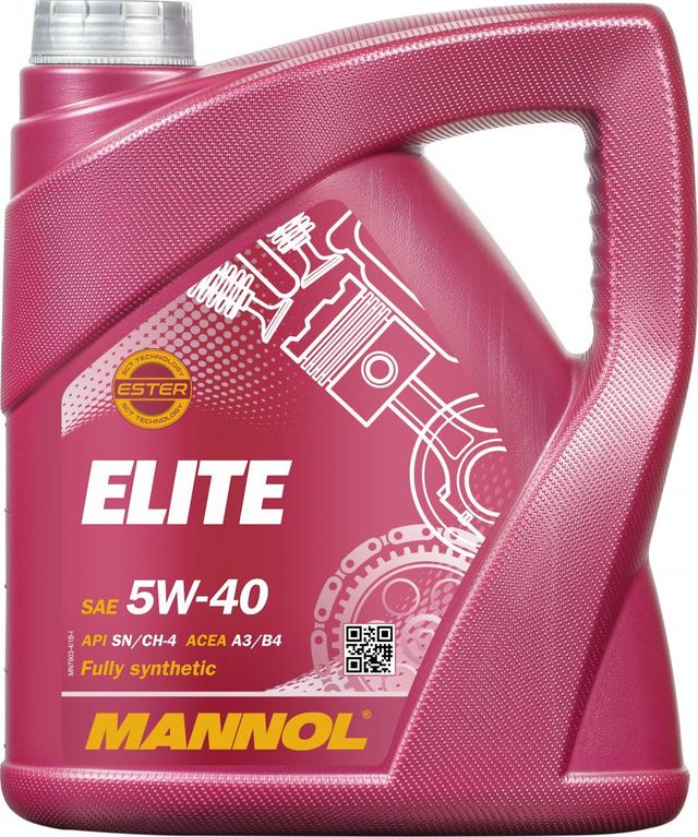 МАСЛО MANNOL ELITE A3/B4 SN/CF 5W40 (4Л) СИНТ. Артикул 1006