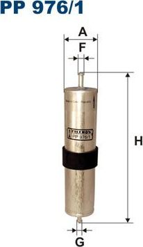 Топливный фильтр Filtron. Артикул PP 976/1