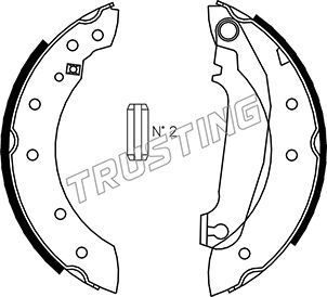 Тормозные колодки Trusting. Артикул 127.270