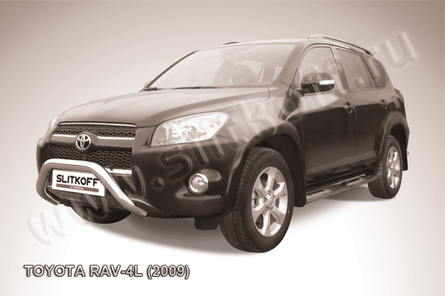 Кенгурятник Slitkoff d76 мини для Toyota RAV4 III LWB 2009-2010. Артикул TR409L-006