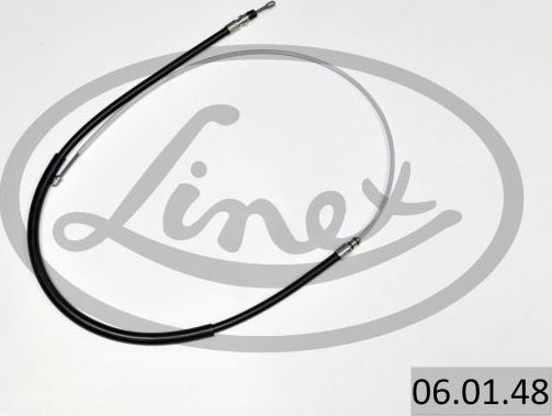 Трос ручника (тросик ручного тормоза) Linex. Артикул 06.01.48