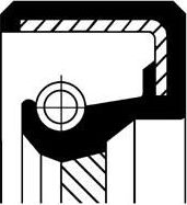 Сальник коленвала Corteco (АСМ (полиакриловый каучук)) внутренний для Talbot Rancho I 1977-1984. Артикул 07011552B