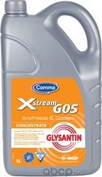 Антифриз G13 Xstream G05 Concentrate Antifreeze желтый концентрат 5л (Comma). Артикул XHD5L
