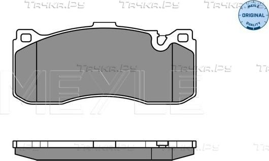 Тормозные колодки Meyle Original. Артикул 025 243 1617