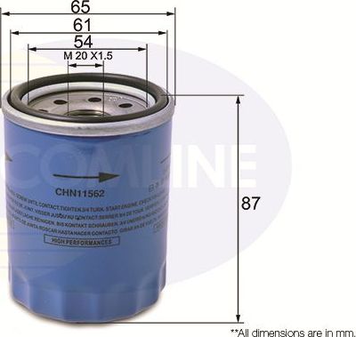 Масляный фильтр Comline для Honda Crossroad 2007-2010. Артикул CHN11562