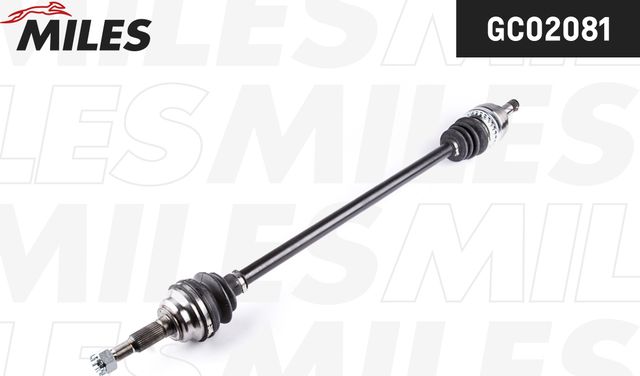 Полуось (привод в сборе, приводной вал) Miles передняя правая для Opel Astra G 1998-2009. Артикул GC02081